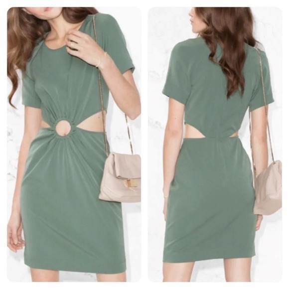 & OTHER STORIES Cutout Buckle Dress Black Size 6 (Small) - Picture 8 of 8